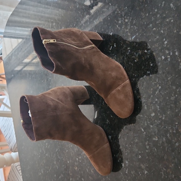 Women's J. Crew Brown Suede Boots Size 9.5 - Picture 1 of 11